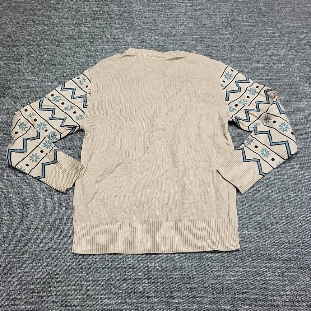 Boys Disney 100 Marvel Holiday Sweater Medium Size 8 Beige M